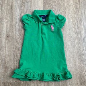 Ralph Lauren green polo dress .